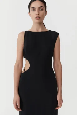 Arc Cut Out Dress - Black|St. Agni Fashion