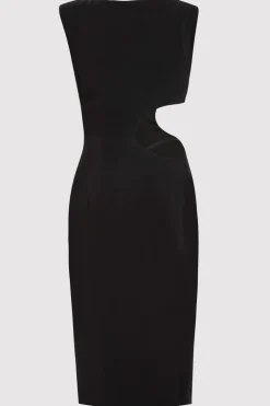 Arc Cut Out Dress - Black|St. Agni Fashion