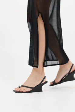 Architectural Wedge - Black|St. Agni Fashion