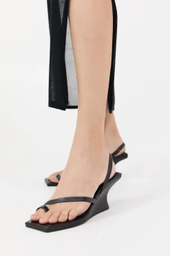Architectural Wedge - Black|St. Agni Fashion