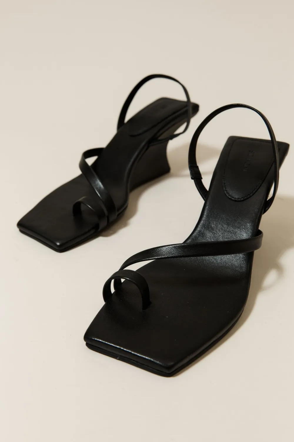 Architectural Wedge - Black|St. Agni Fashion