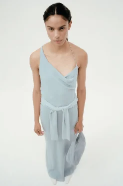 Asymm Drape Maxi Dress -|St. Agni Shop