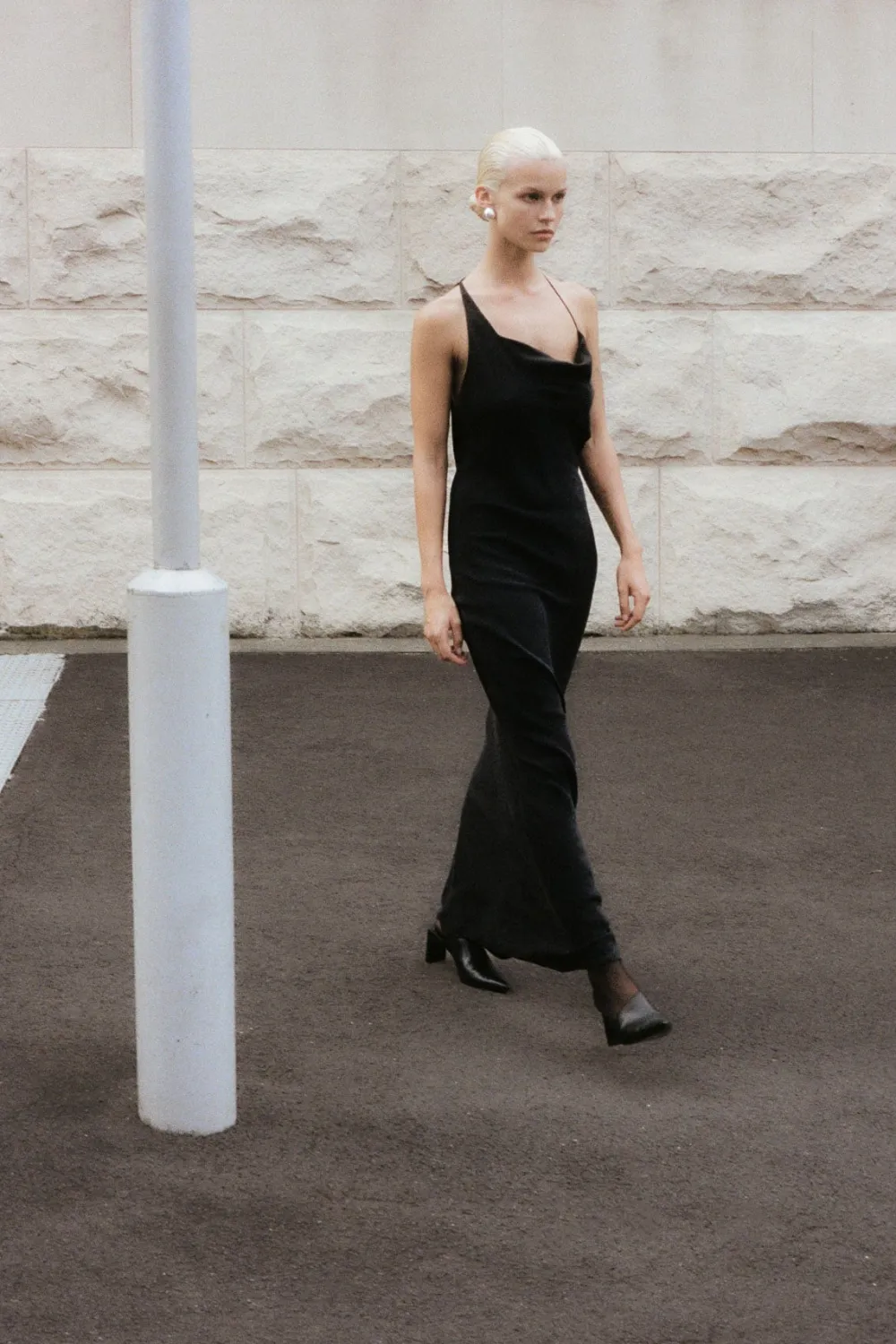 Asymm Drape Maxi Dress -|St. Agni Cheap