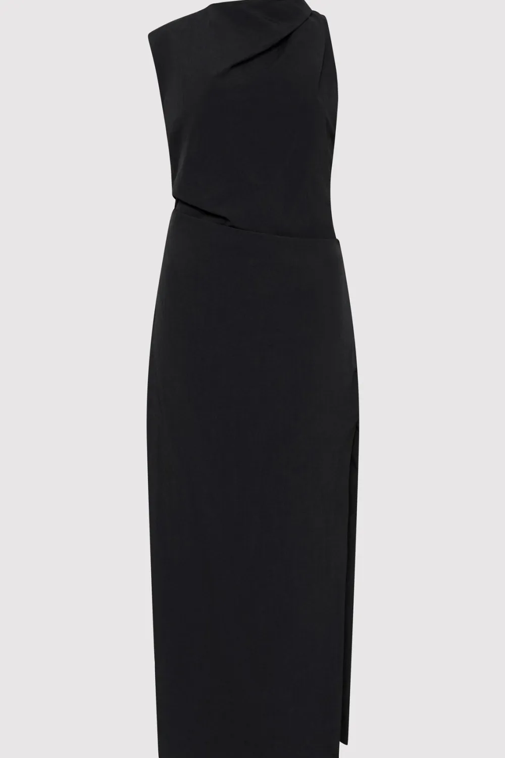 Asymm Tuck Dress - Black|St. Agni Cheap