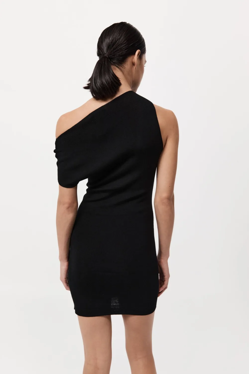Asymmetric Knit Mini Dress -|St. Agni Outlet
