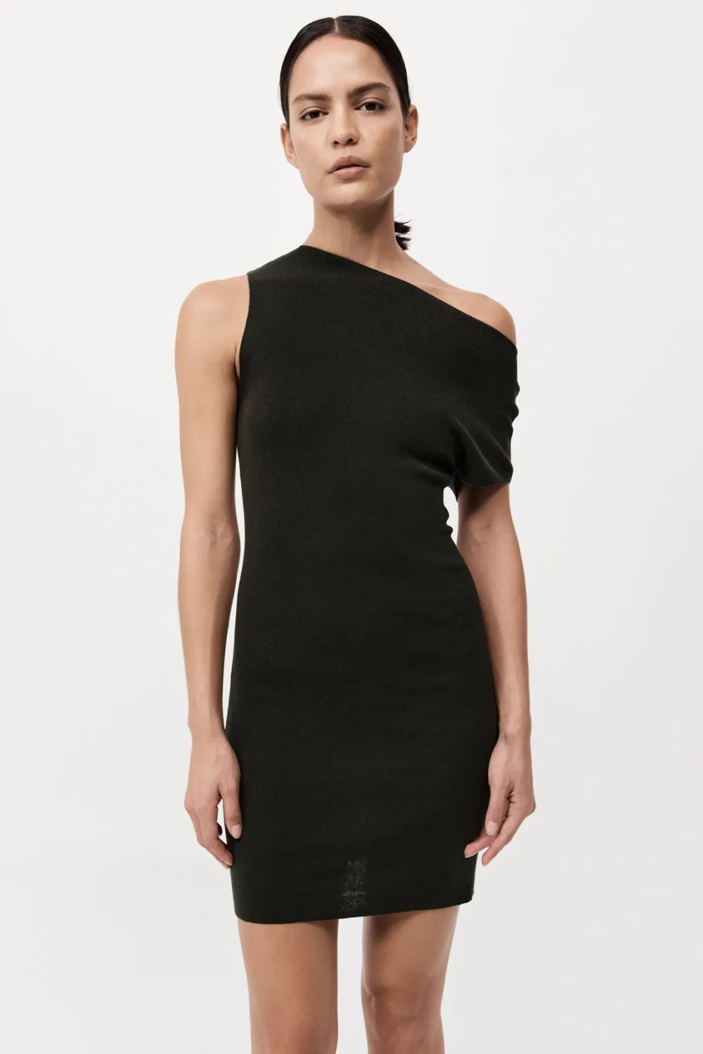 Asymmetric Knit Mini Dress -|St. Agni Store