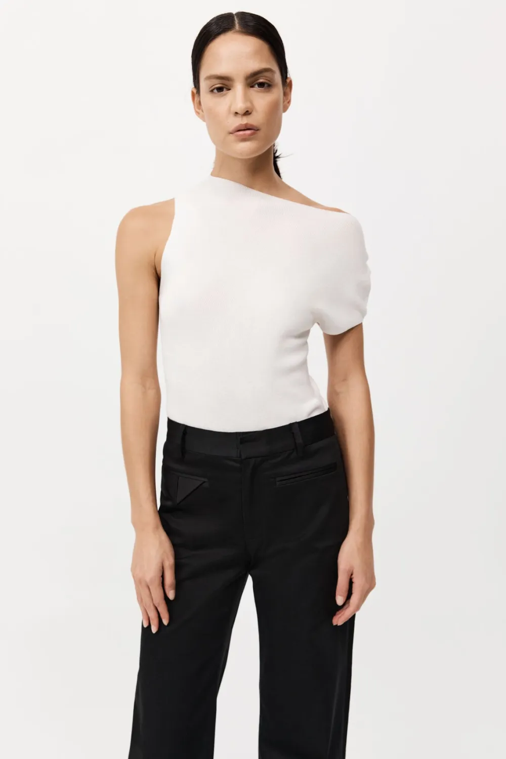 Asymmetric Knit Top -|St. Agni Flash Sale