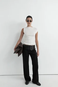 Asymmetric Knit Top -|St. Agni Flash Sale