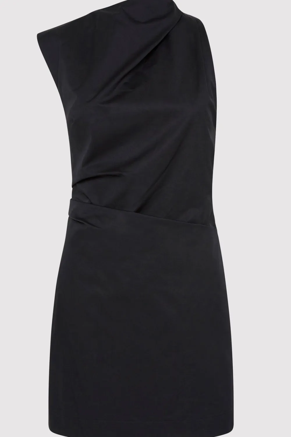 Asymmetric Tuck Mini Dress -|St. Agni Outlet
