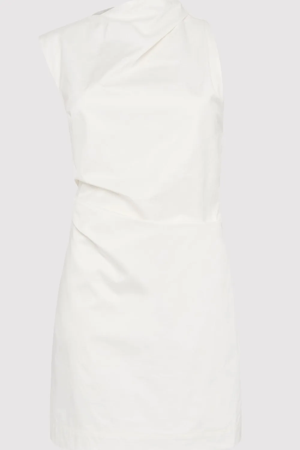 Asymmetric Tuck Mini Dress -|St. Agni New