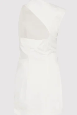Asymmetric Tuck Mini Dress -|St. Agni New