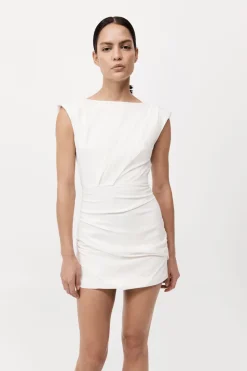 Bateau Tuck Mini Dress -|St. Agni Sale
