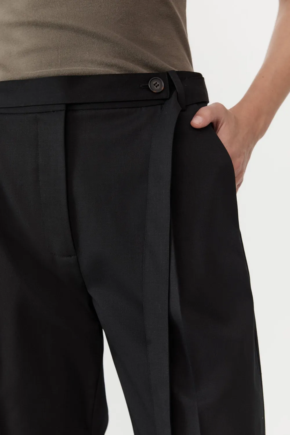 Belted Pants - Black|St. Agni New