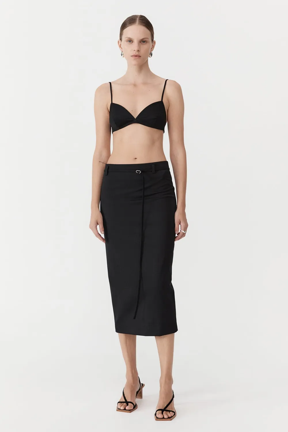 Belted Pencil Skirt -|St. Agni Sale
