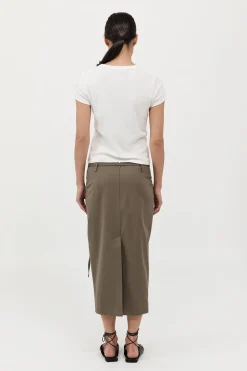 Belted Pencil Skirt -|St. Agni Discount