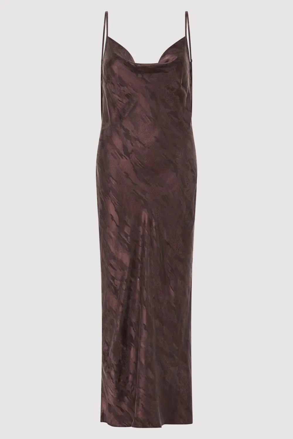Bias Slip Dress - Chocolate Plum|St. Agni Hot