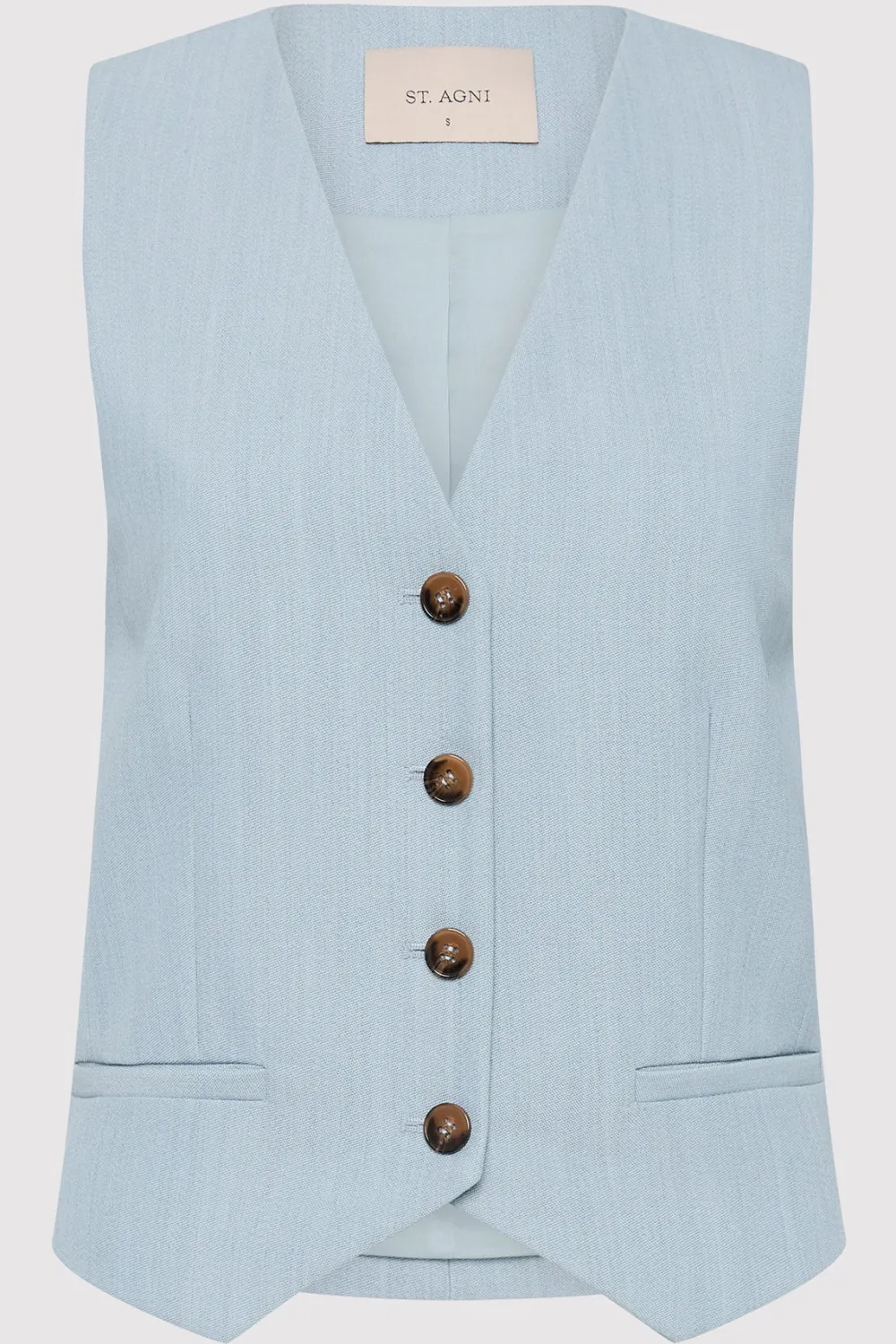 Carter Vest - Stone Blue|St. Agni Outlet
