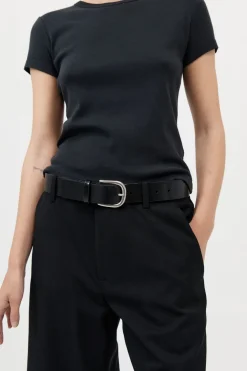 Classic Buckle Belt - Black|St. Agni Sale