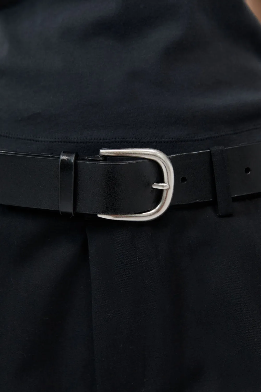 Classic Buckle Belt - Black|St. Agni Sale