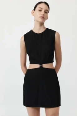 Clip Buckle Mini Dress -|St. Agni New