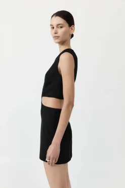 Clip Buckle Mini Dress -|St. Agni New
