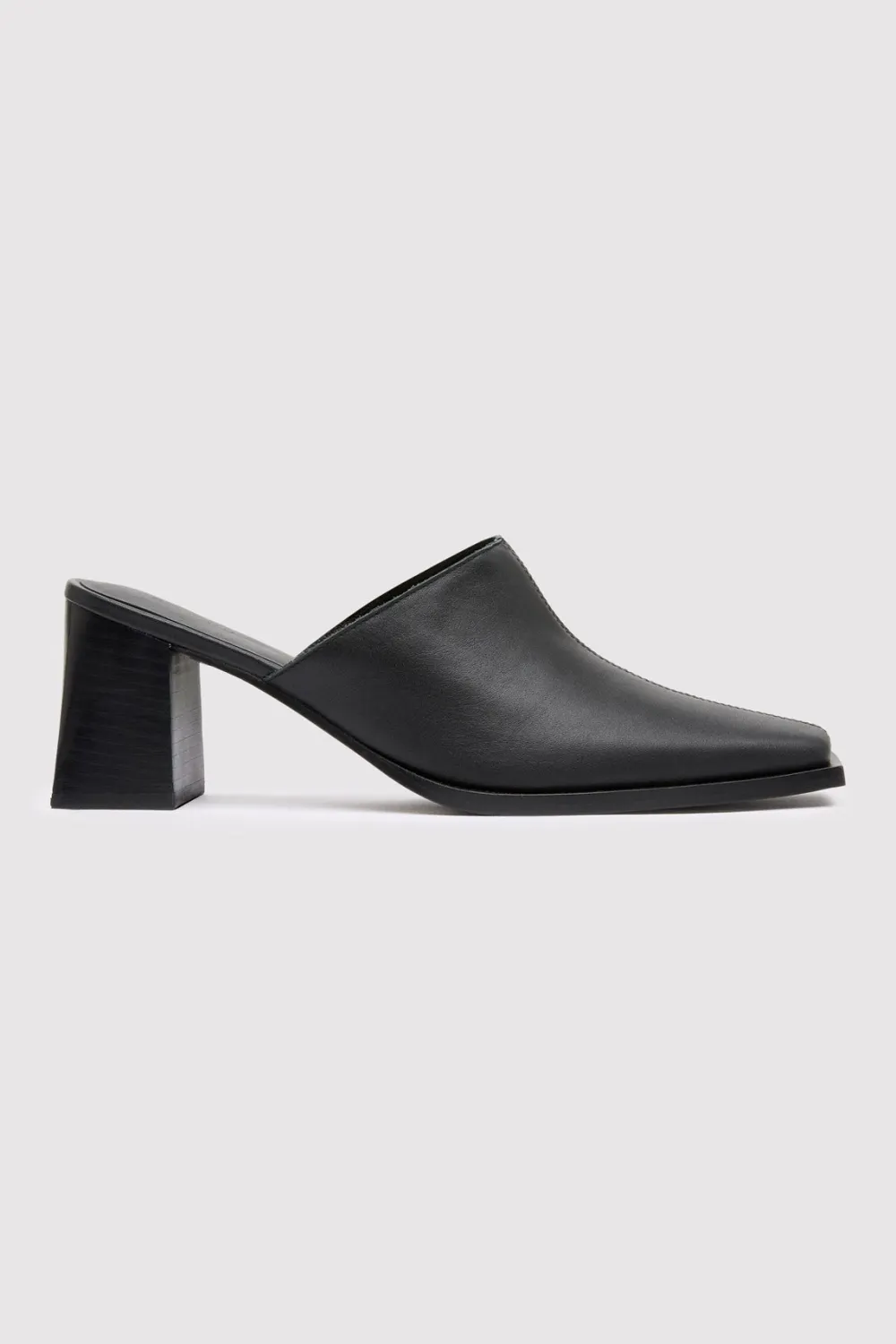 Clog Heel - Black|St. Agni Sale