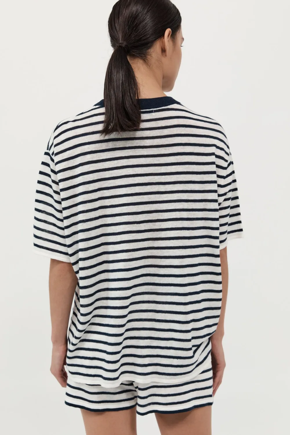 Copain Knit Shorts - Brenton Stripe|St. Agni Sale