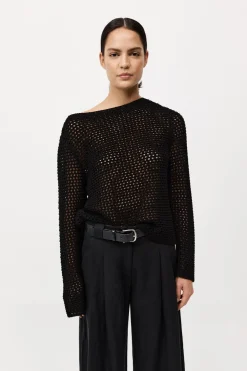 Cotton Crochet Jumper -|St. Agni Discount