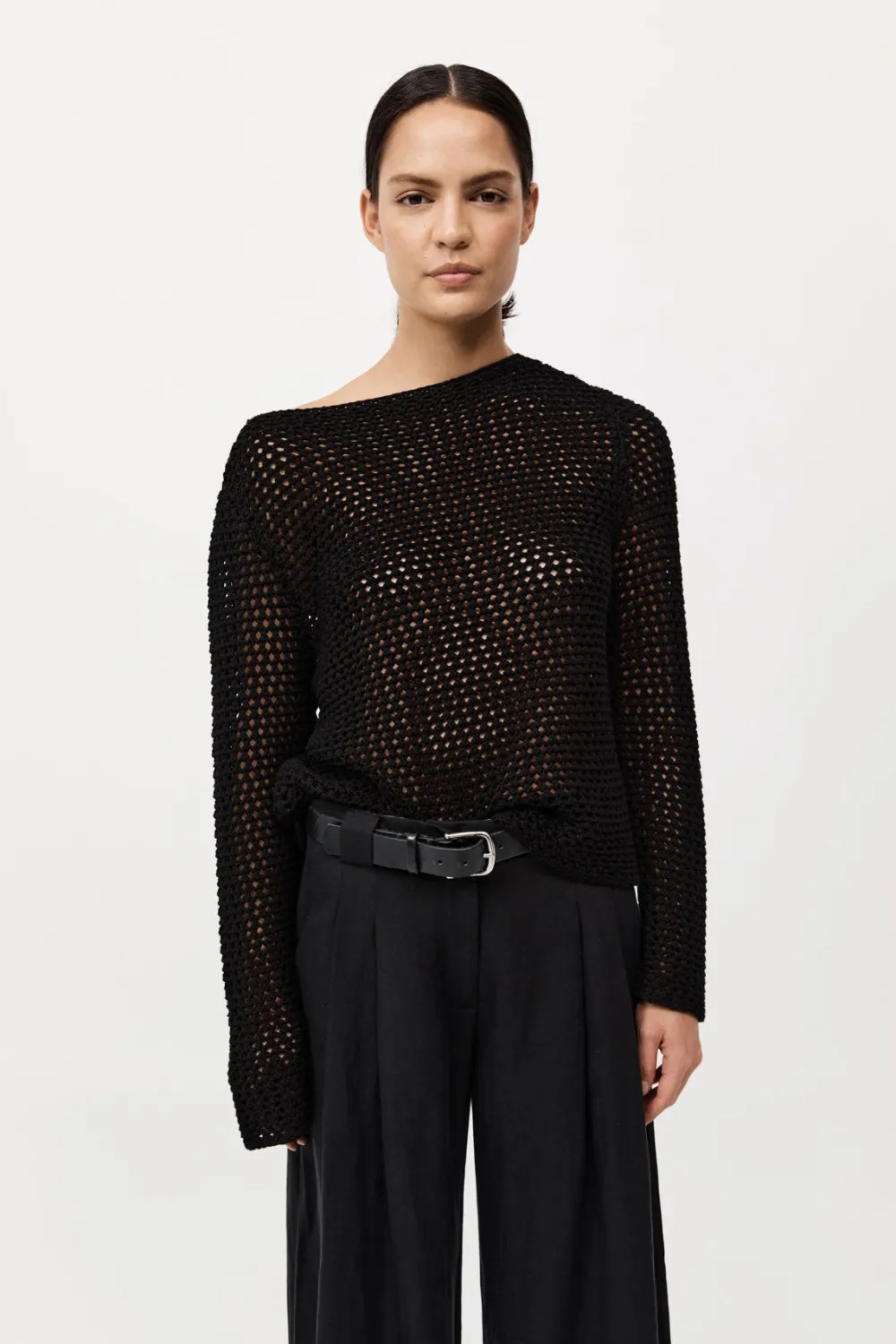 Cotton Crochet Jumper -|St. Agni Discount