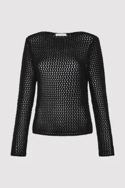 Cotton Crochet Jumper -|St. Agni Discount
