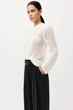 Cotton Crochet Jumper -|St. Agni Cheap