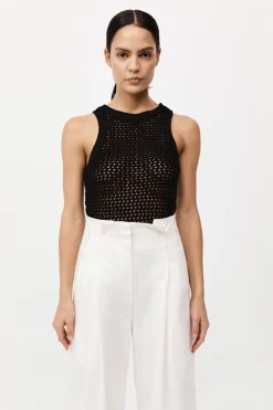 Cotton Crochet Tank -|St. Agni Sale
