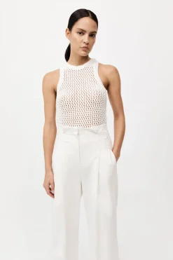 Cotton Crochet Tank -|St. Agni Flash Sale