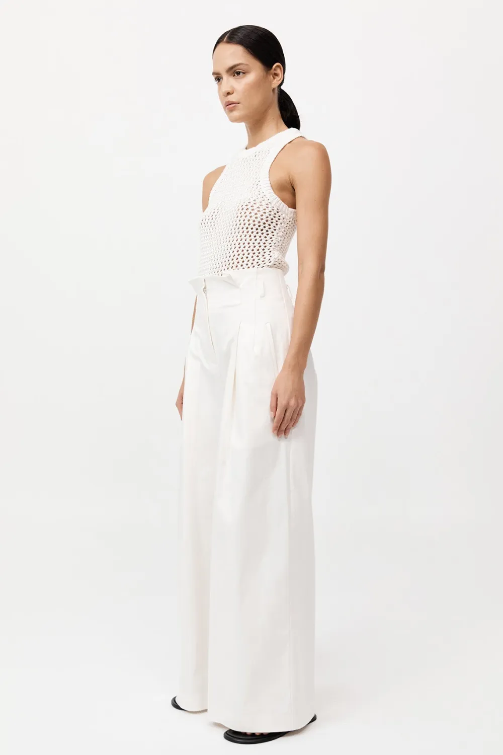 Cotton Crochet Tank -|St. Agni Flash Sale