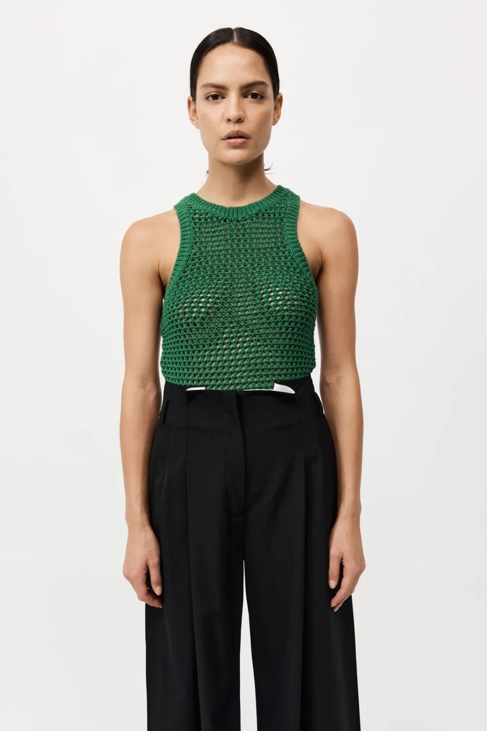 Cotton Crochet Tank -|St. Agni Shop