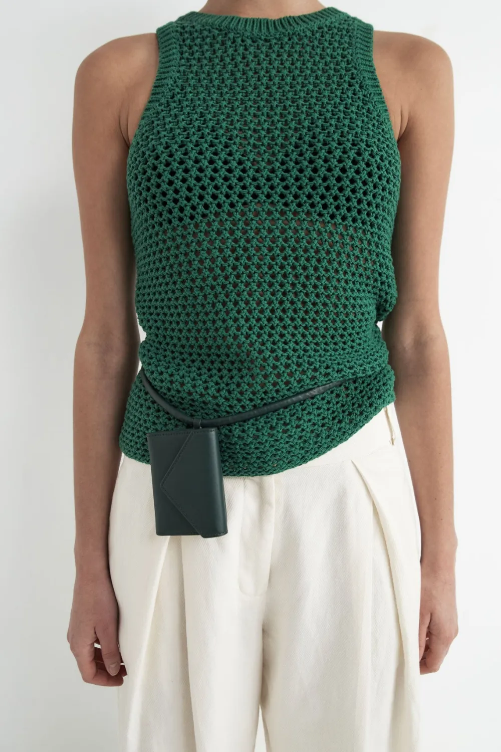 Cotton Crochet Tank -|St. Agni Shop