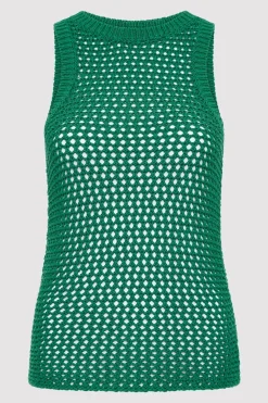 Cotton Crochet Tank -|St. Agni Shop