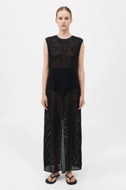 Cotton Grid Dress -|St. Agni Flash Sale