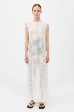 Cotton Grid Dress -|St. Agni Cheap