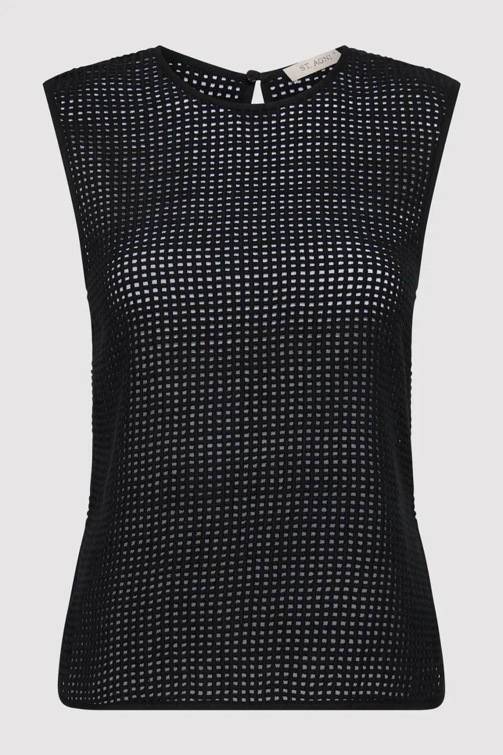 Cotton Grid Shell Top -|St. Agni Fashion