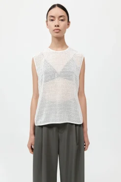 Cotton Grid Shell Top -|St. Agni Best