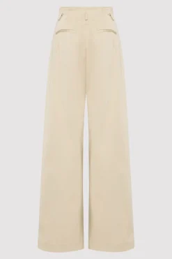 Cotton Paperbag Waist Trousers -|St. Agni Hot