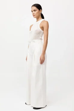 Cotton Paperbag Waist Trousers -|St. Agni Cheap