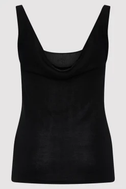 Cowl Back Cami - Black|St. Agni Cheap