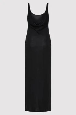 Cowl Back Cami Dress - Black|St. Agni Clearance