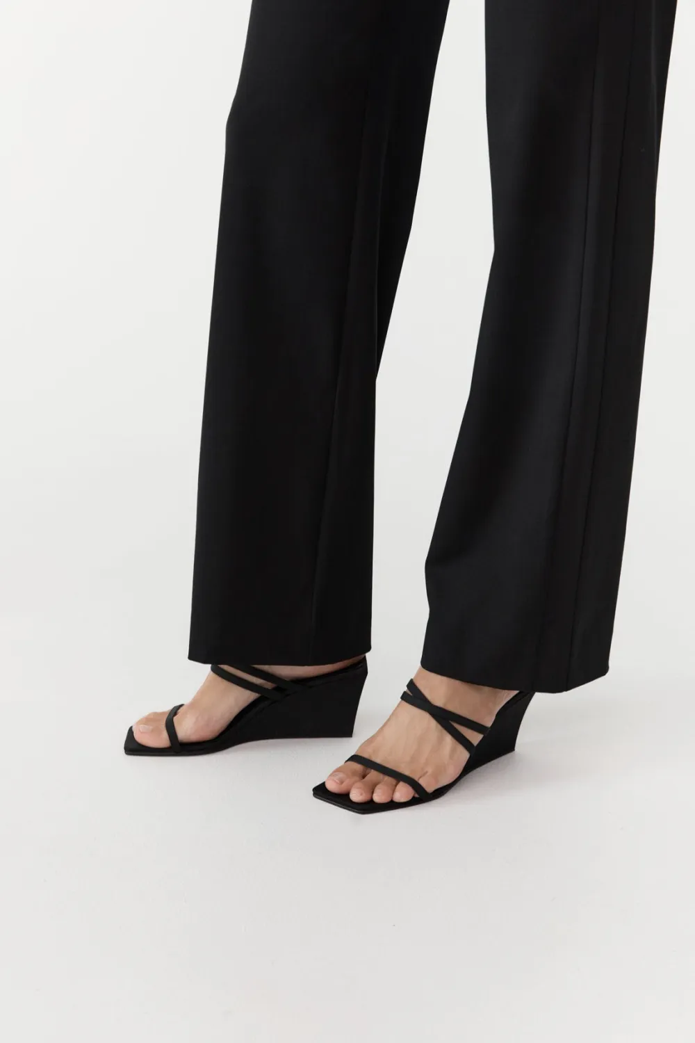 Cross Strap Wedge -|St. Agni Clearance