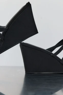 Cross Strap Wedge -|St. Agni Clearance