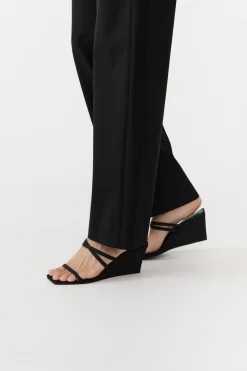 Cross Strap Wedge -|St. Agni Clearance