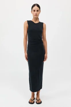 Cupro Jersey Drape Dress -|St. Agni Shop
