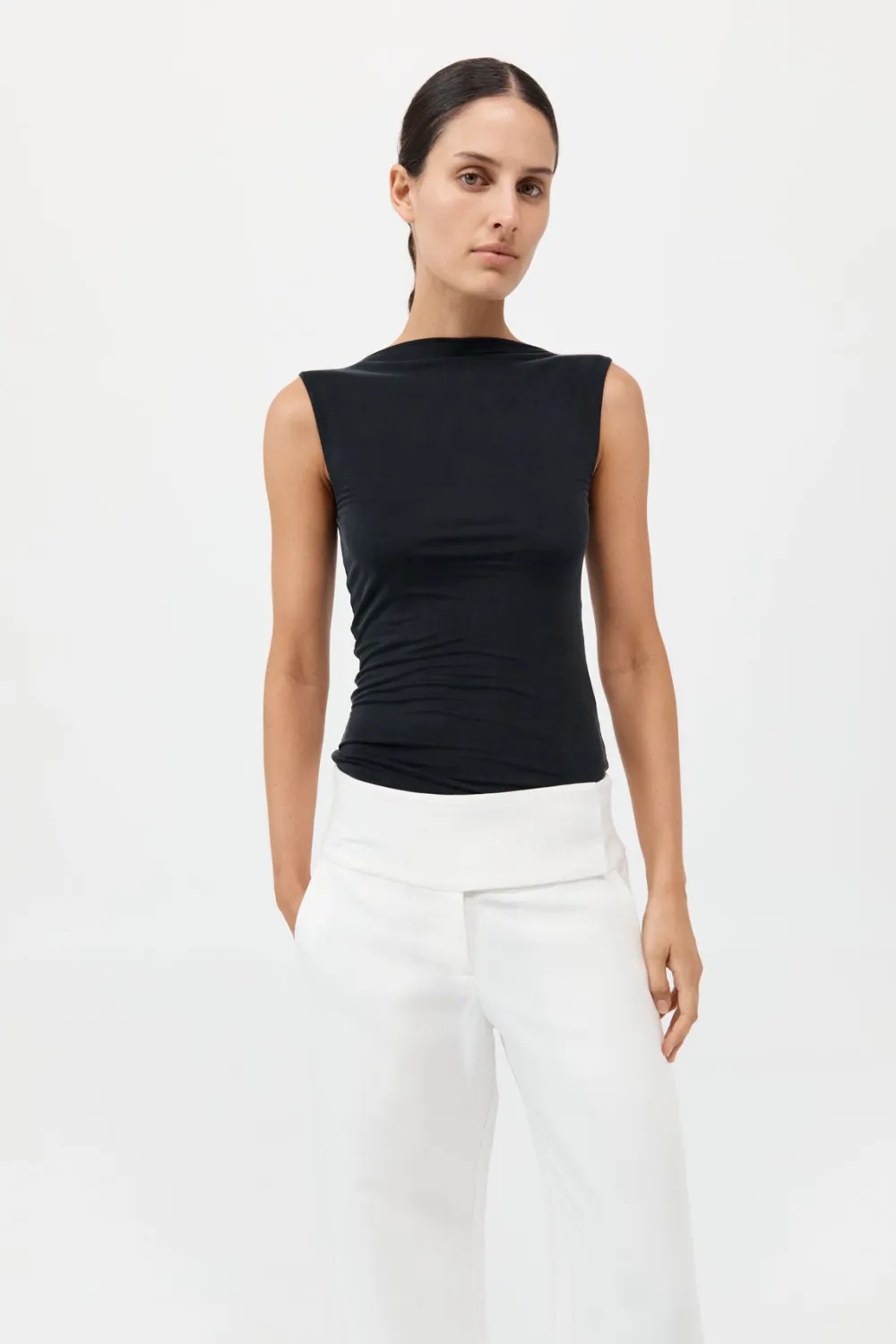 Cupro Jersey Top -|St. Agni Online